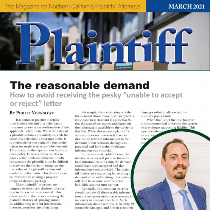 Newport Beach Attorney Published in Plaintiff Magazine