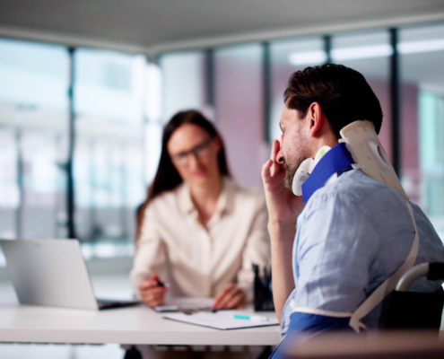 Worker Injury And Disability Compensation. Social Security Claim