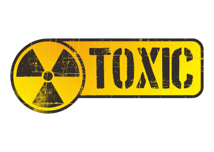 toxic yellow sign