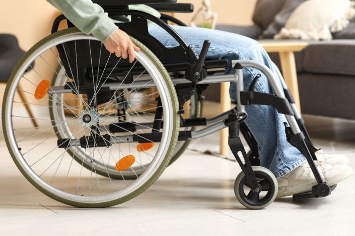 man in wheelchair